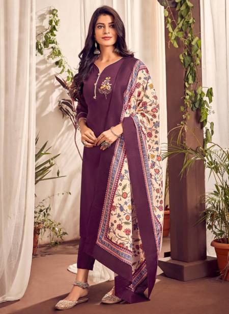 Wine Colour Nagma 2 Fancy Festival Wear Digital Print Readymade Suit Collection 4028